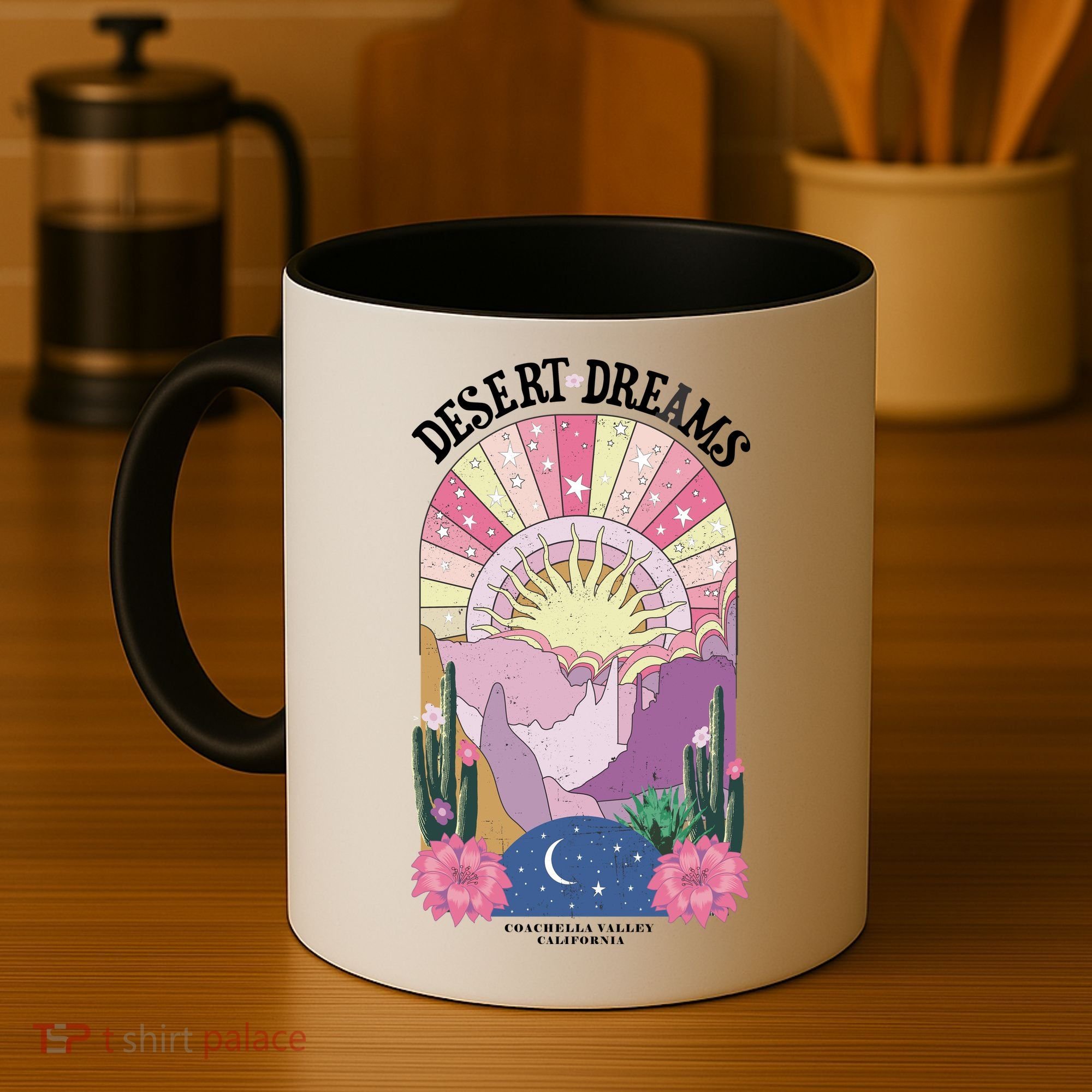 Desert Dreams Coachella Valley California Retro Coffee Mug