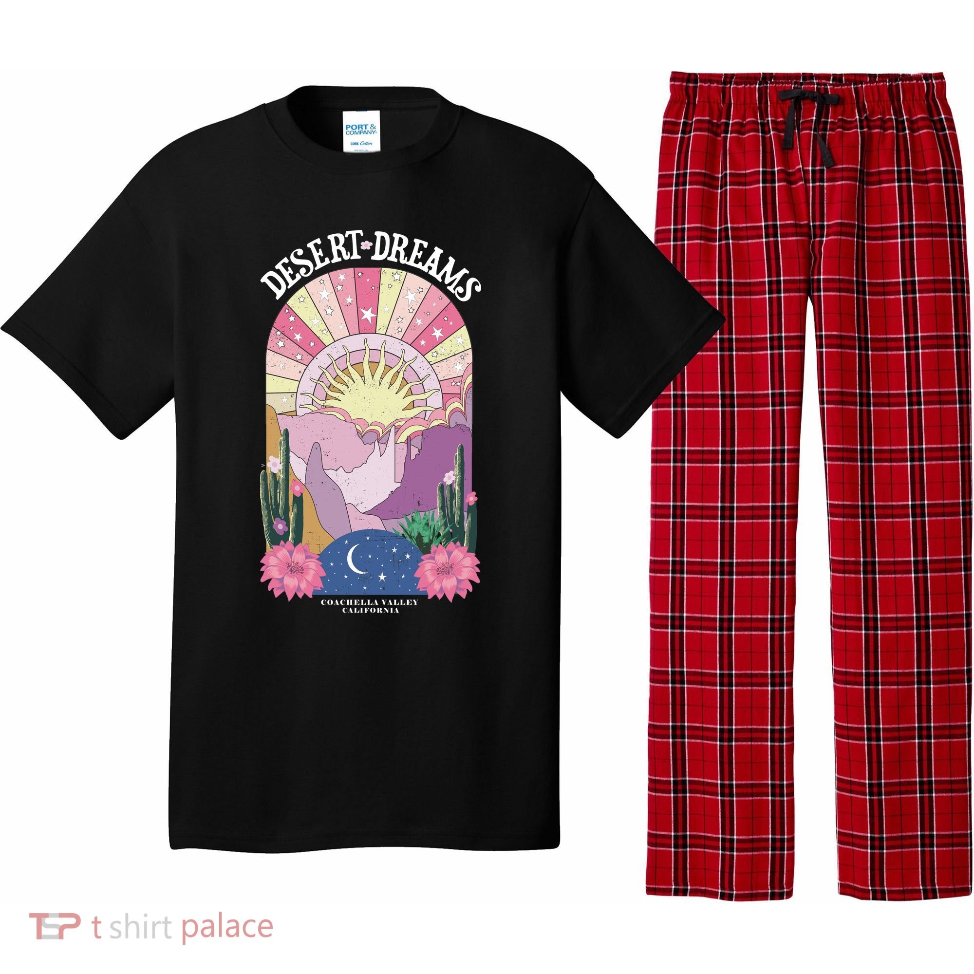 Desert Dreams Coachella Valley California Retro Pajama Set