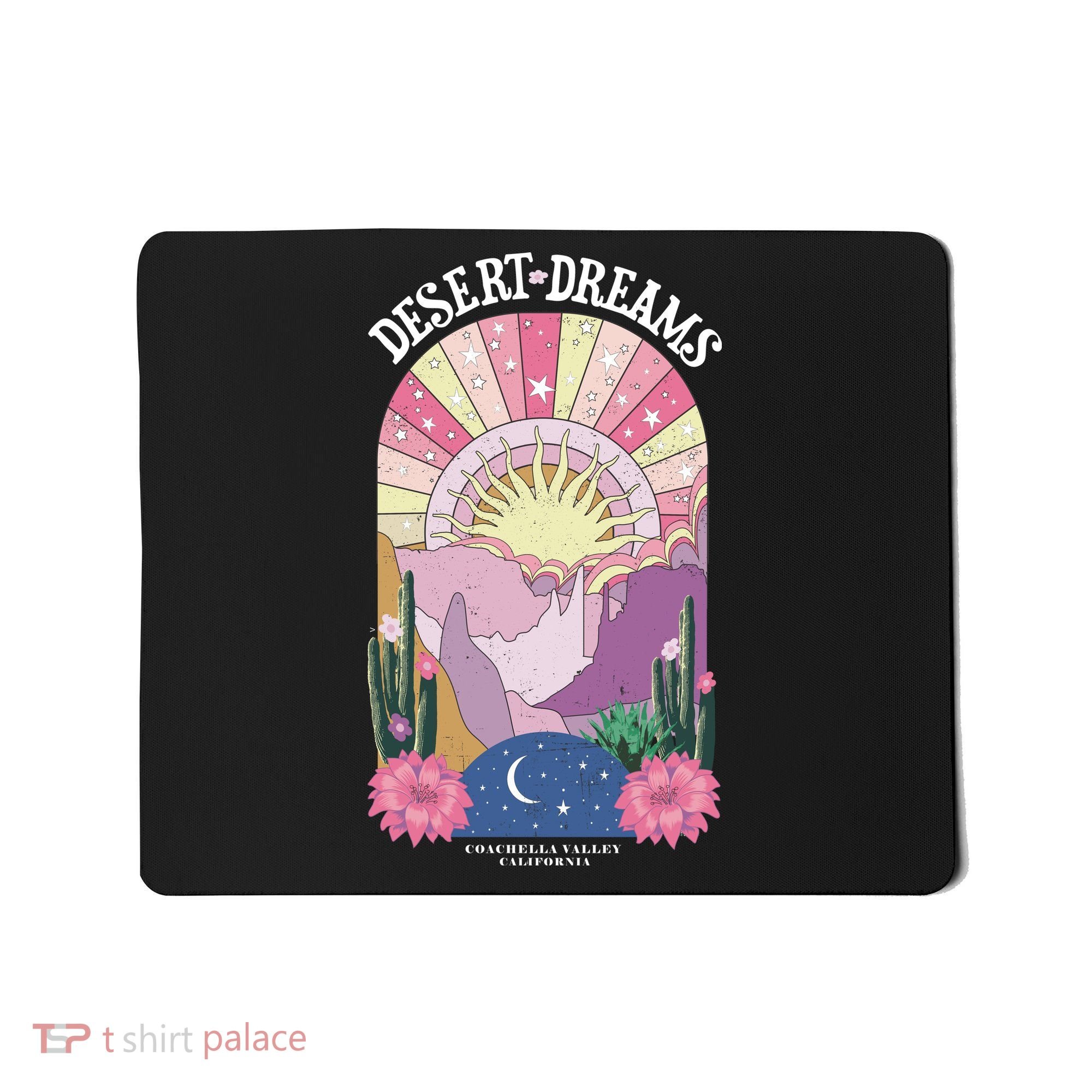 Desert Dreams Coachella Valley California Retro Mousepad