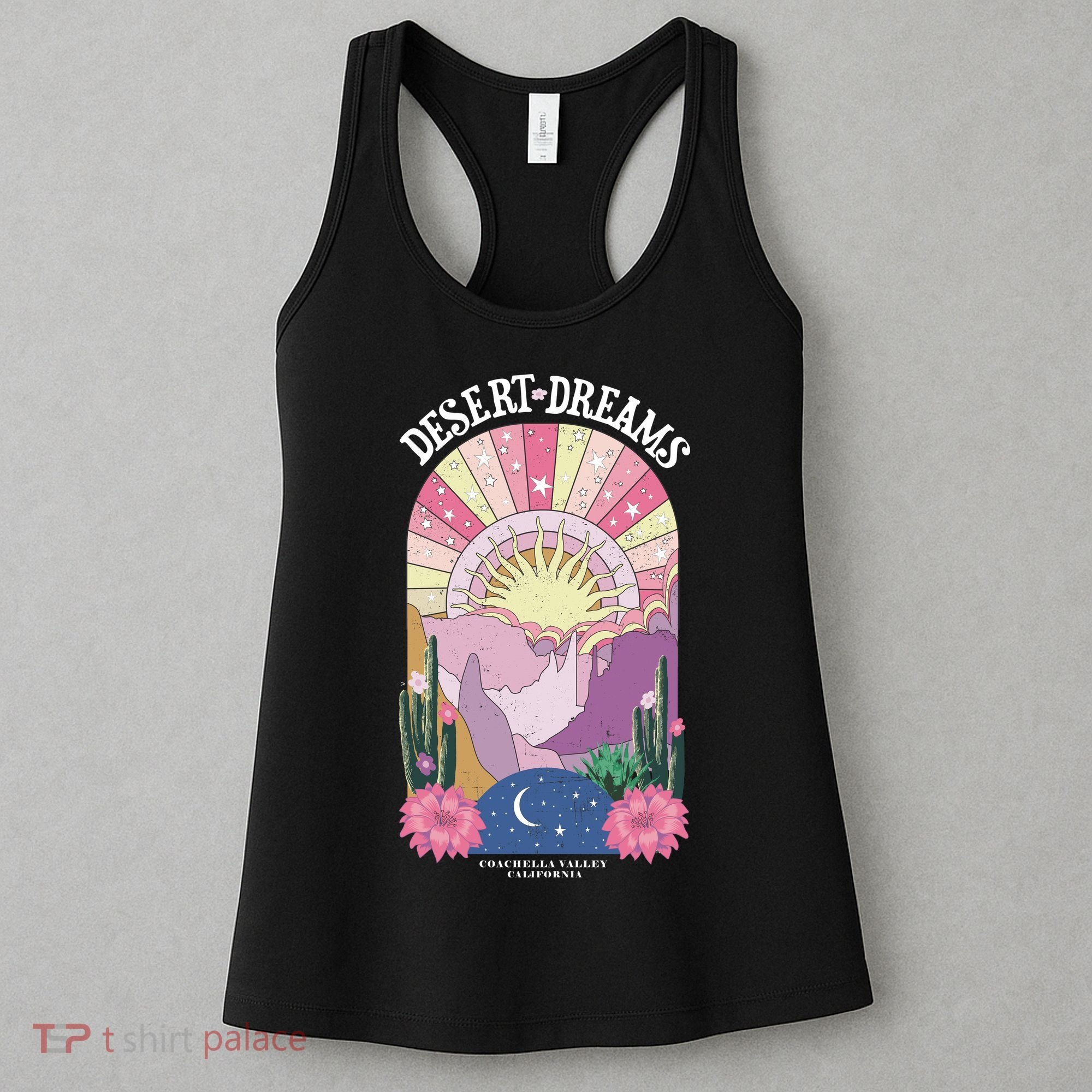 Desert Dreams Coachella Valley California Retro Women's Tank Top