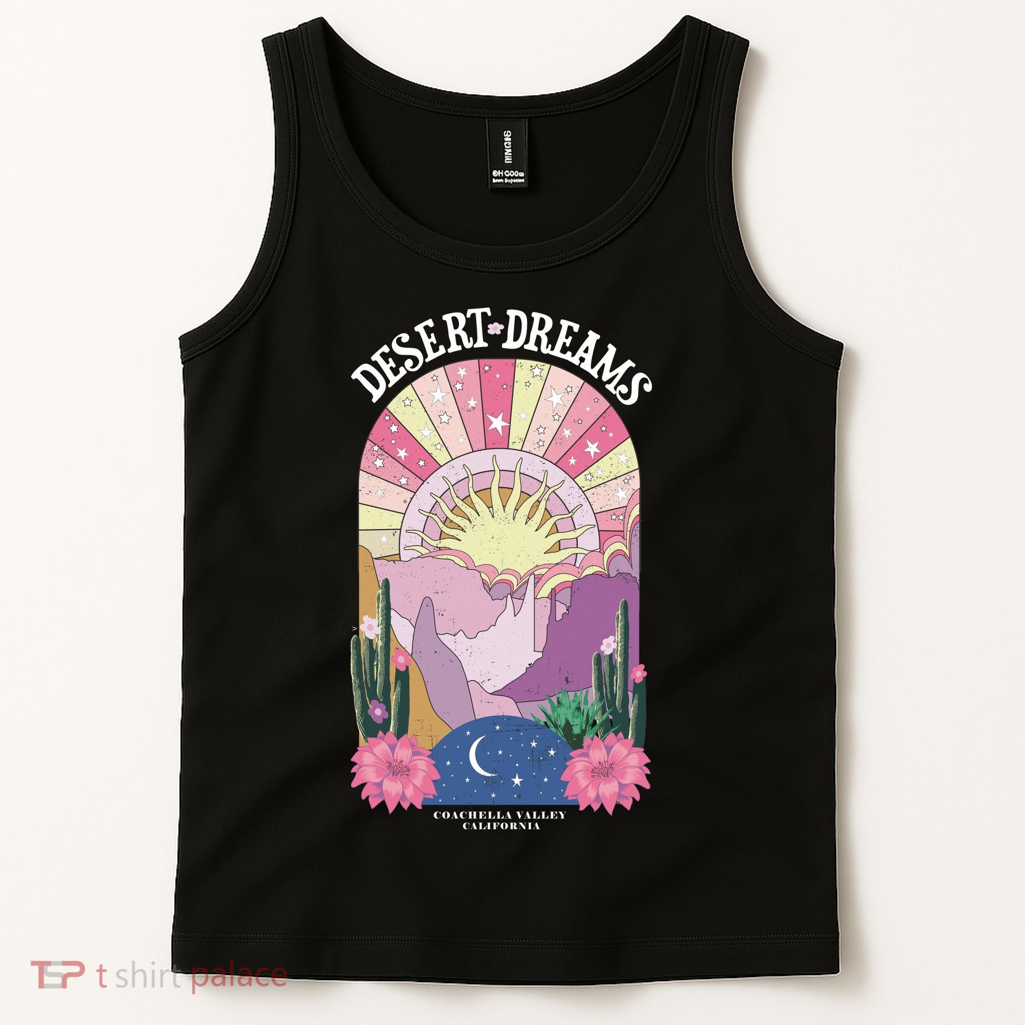Desert Dreams Coachella Valley California Retro Tank Top