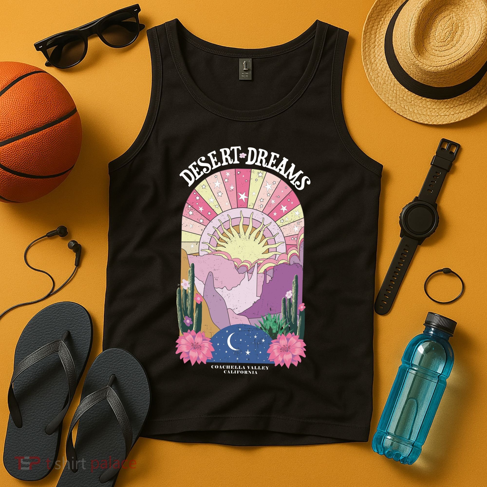 Desert Dreams Coachella Valley California Retro Tank Top