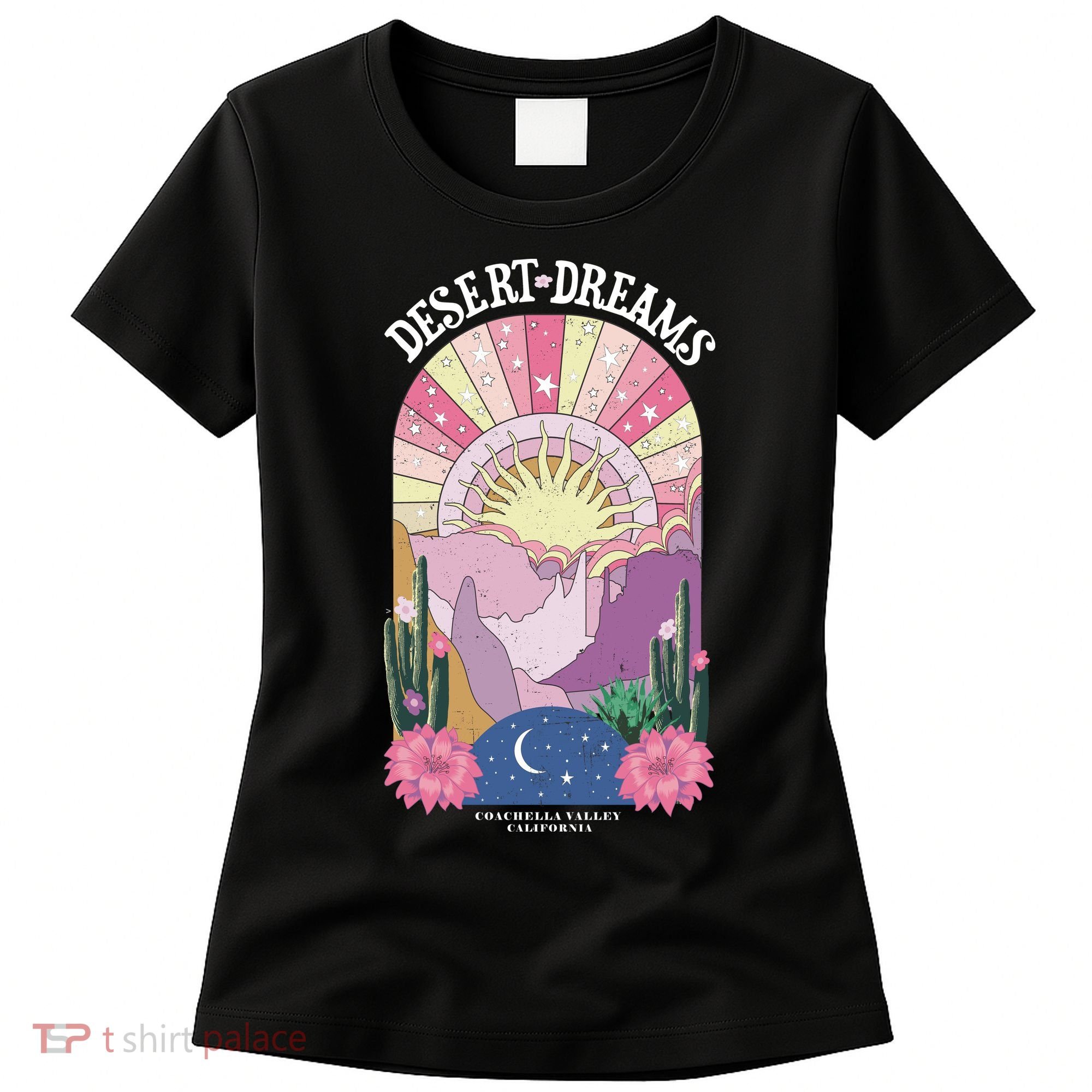 Desert Dreams Coachella Valley California Retro Women's T-Shirt