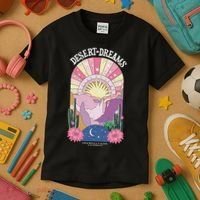 Desert Dreams Coachella Valley California Retro Kids T-Shirt thumb 3
