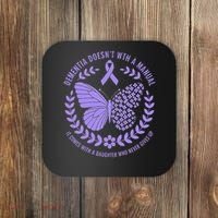 Dementia Doesnt Come With A Manual Alzheimers Awareness Coaster thumb 0