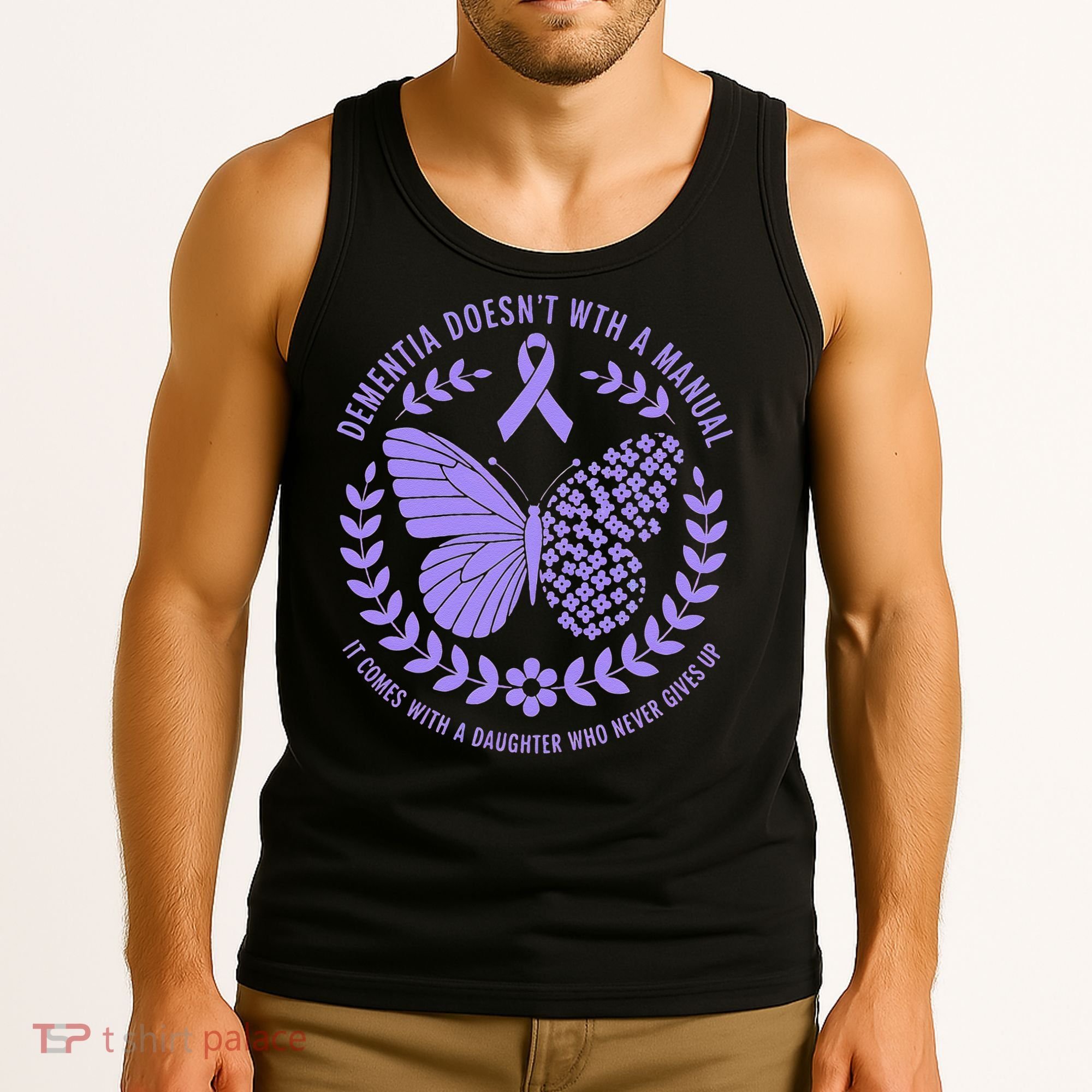 Dementia Doesnt Come With A Manual Alzheimers Awareness Tank Top