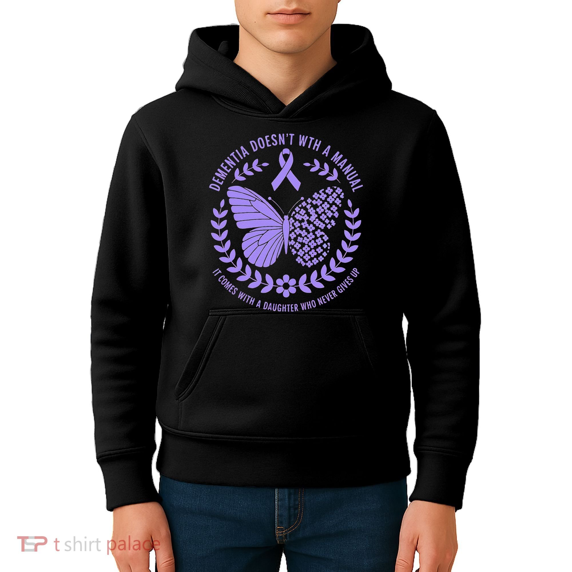 Dementia Doesnt Come With A Manual Alzheimers Awareness Kids Hoodie
