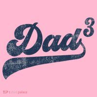 Dad3 Dad Cubed Gifts Father Of Three Daddy 3 Third Time Dad Coaster thumb 2