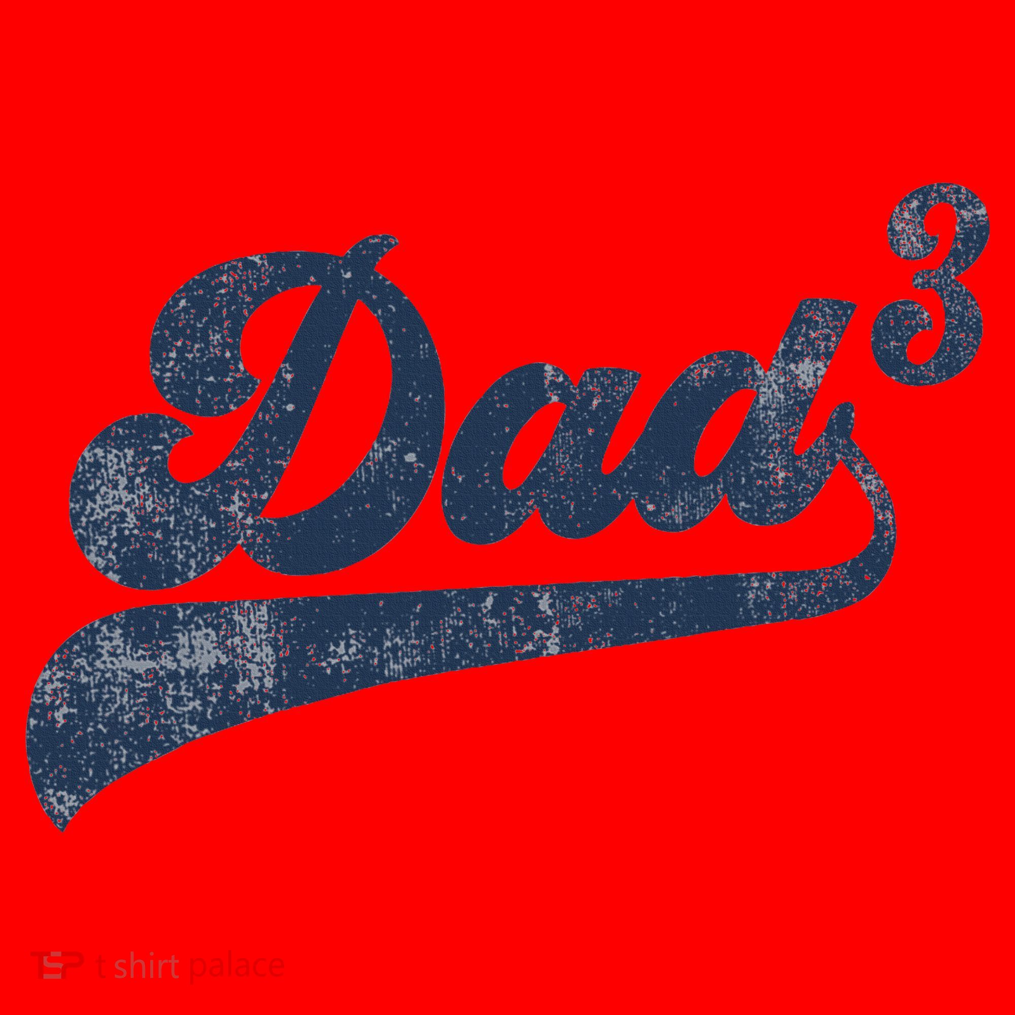 Dad3 Dad Cubed Gifts Father Of Three Daddy 3 Third Time Dad Santa Hat