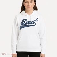 Dad3 Dad Cubed Gifts Father Of Three Daddy 3 Third Time Dad Hoodie thumb 5