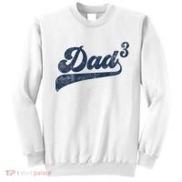 Dad3 Dad Cubed Gifts Father Of Three Daddy 3 Third Time Dad Sweatshirt thumb 0