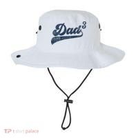 Dad3 Dad Cubed Gifts Father Of Three Daddy 3 Third Time Dad Bucket Hat thumb 0