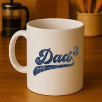 Dad3 Dad Cubed Gifts Father Of Three Daddy 3 Third Time Dad Coffee Mug thumb 4