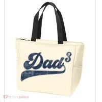 Dad3 Dad Cubed Gifts Father Of Three Daddy 3 Third Time Dad Tote Bag thumb 3