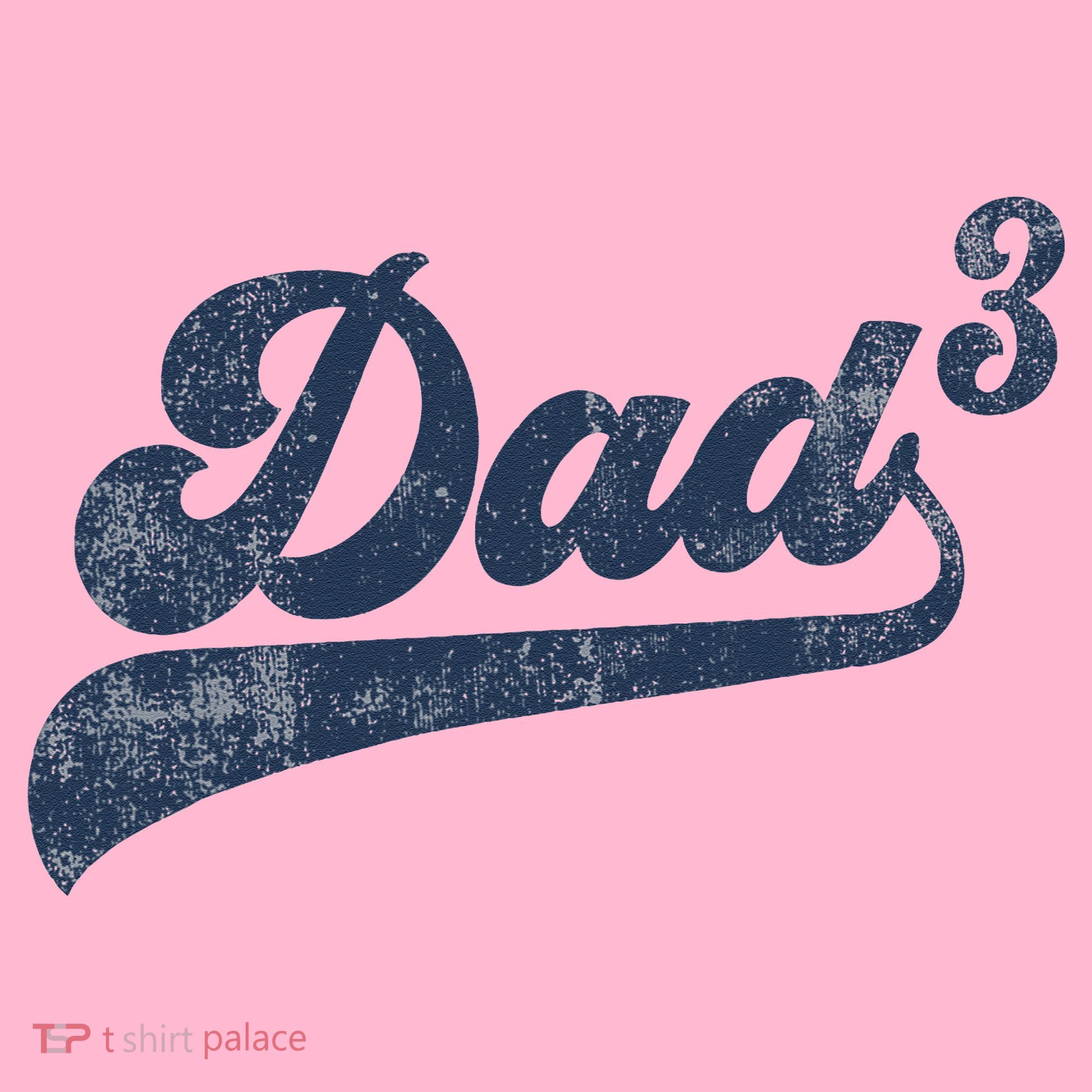 Dad3 Dad Cubed Gifts Father Of Three Daddy 3 Third Time Dad Coaster