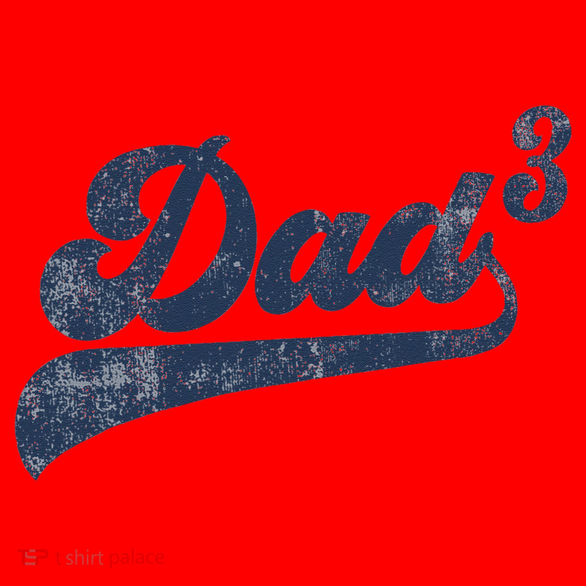 Dad3 Dad Cubed Gifts Father Of Three Daddy 3 Third Time Dad Santa Hat