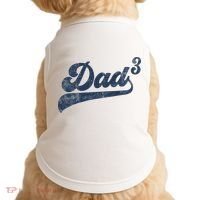 Dad3 Dad Cubed Gifts Father Of Three Daddy 3 Third Time Dad Doggie Tank thumb 0