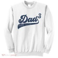 Dad3 Dad Cubed Gifts Father Of Three Daddy 3 Third Time Dad Sweatshirt thumb 0