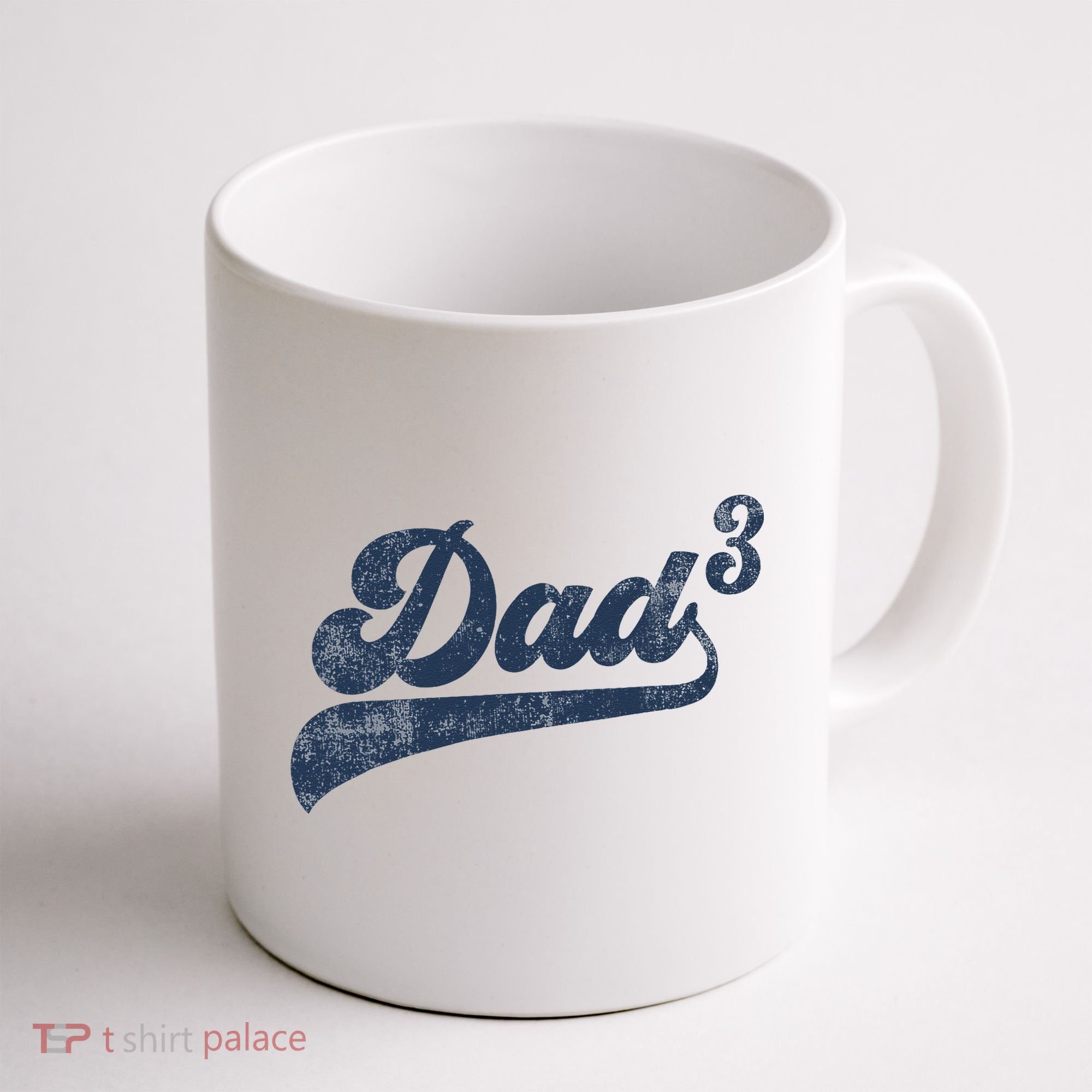 Dad3 Dad Cubed Gifts Father Of Three Daddy 3 Third Time Dad Coffee Mug