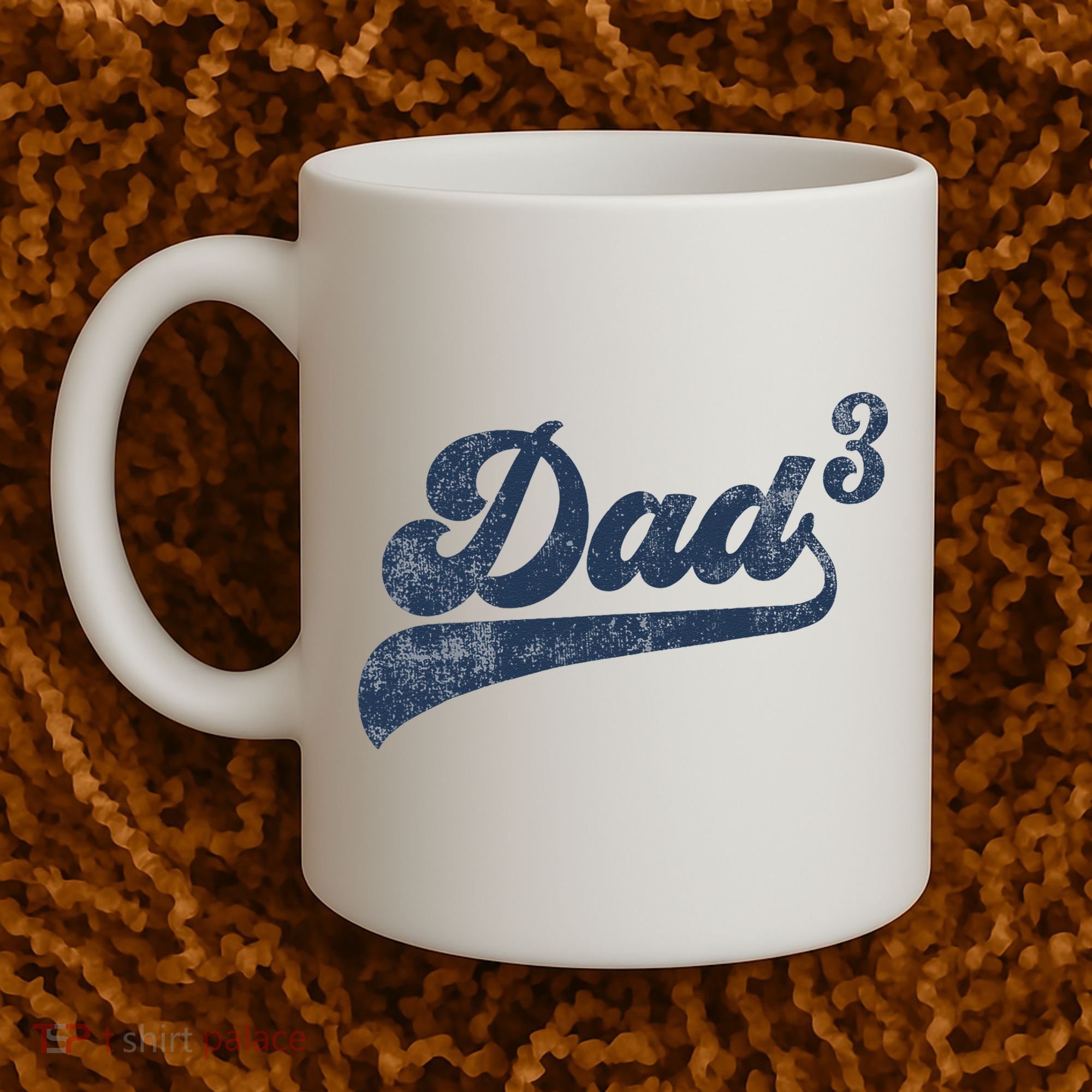 Dad3 Dad Cubed Gifts Father Of Three Daddy 3 Third Time Dad Coffee Mug