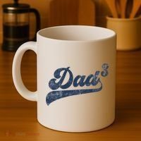 Dad3 Dad Cubed Gifts Father Of Three Daddy 3 Third Time Dad Coffee Mug thumb 4