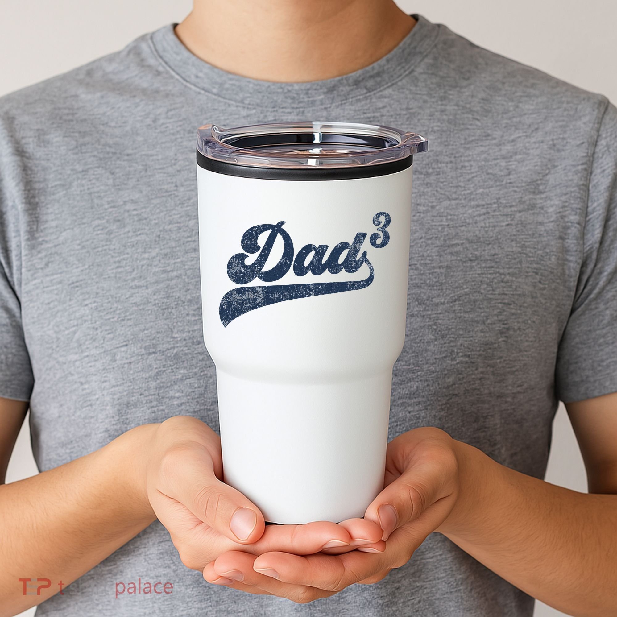 Dad3 Dad Cubed Gifts Father Of Three Daddy 3 Third Time Dad Tumbler