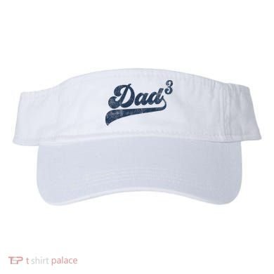 Dad3 Dad Cubed Gifts Father Of Three Daddy 3 Third Time Dad Visor