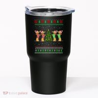 Dachshund Dog Christmas Ugly Sweater Dachshund Xmas Gift Tumbler thumb 0