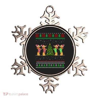 Dachshund Dog Christmas Ugly Sweater Dachshund Xmas Gift Ornament