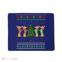 Dachshund Dog Christmas Ugly Sweater Dachshund Xmas Gift Mousepad thumb 0