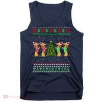 Dachshund Dog Christmas Ugly Sweater Dachshund Xmas Gift Tank Top thumb 0