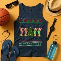Dachshund Dog Christmas Ugly Sweater Dachshund Xmas Gift Tank Top thumb 4