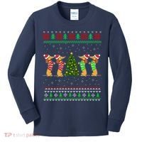 Dachshund Dog Christmas Ugly Sweater Dachshund Xmas Gift Kids Long Sleeve Shirt thumb 0