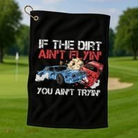 Demolition Derby Cars Quote for a Demolition Derby Driver Golf Towel thumb 1