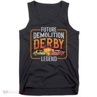 Demolition Derby Cars Quote For A Future Demo Derby Driver Tank Top thumb 0