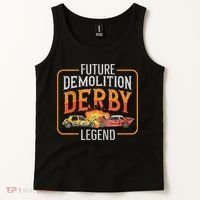 Demolition Derby Cars Quote For A Future Demo Derby Driver Tank Top thumb 2