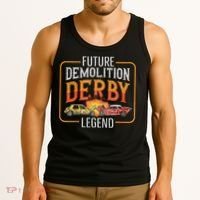 Demolition Derby Cars Quote For A Future Demo Derby Driver Tank Top thumb 3