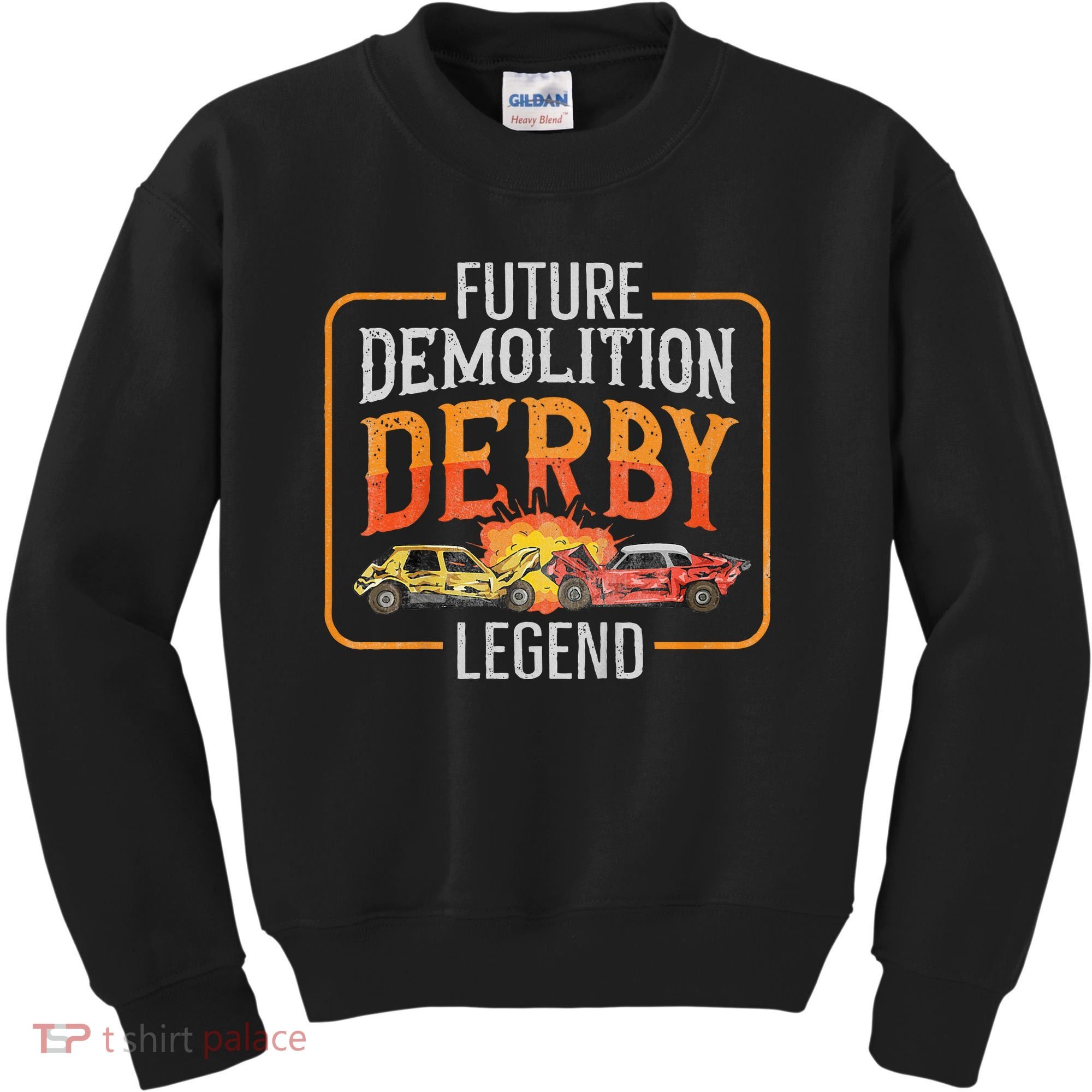 Demolition Derby Cars Quote For A Future Demo Derby Driver Kids Sweatshirt
