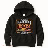 Demolition Derby Cars Quote For A Future Demo Derby Driver Kids Hoodie thumb 0