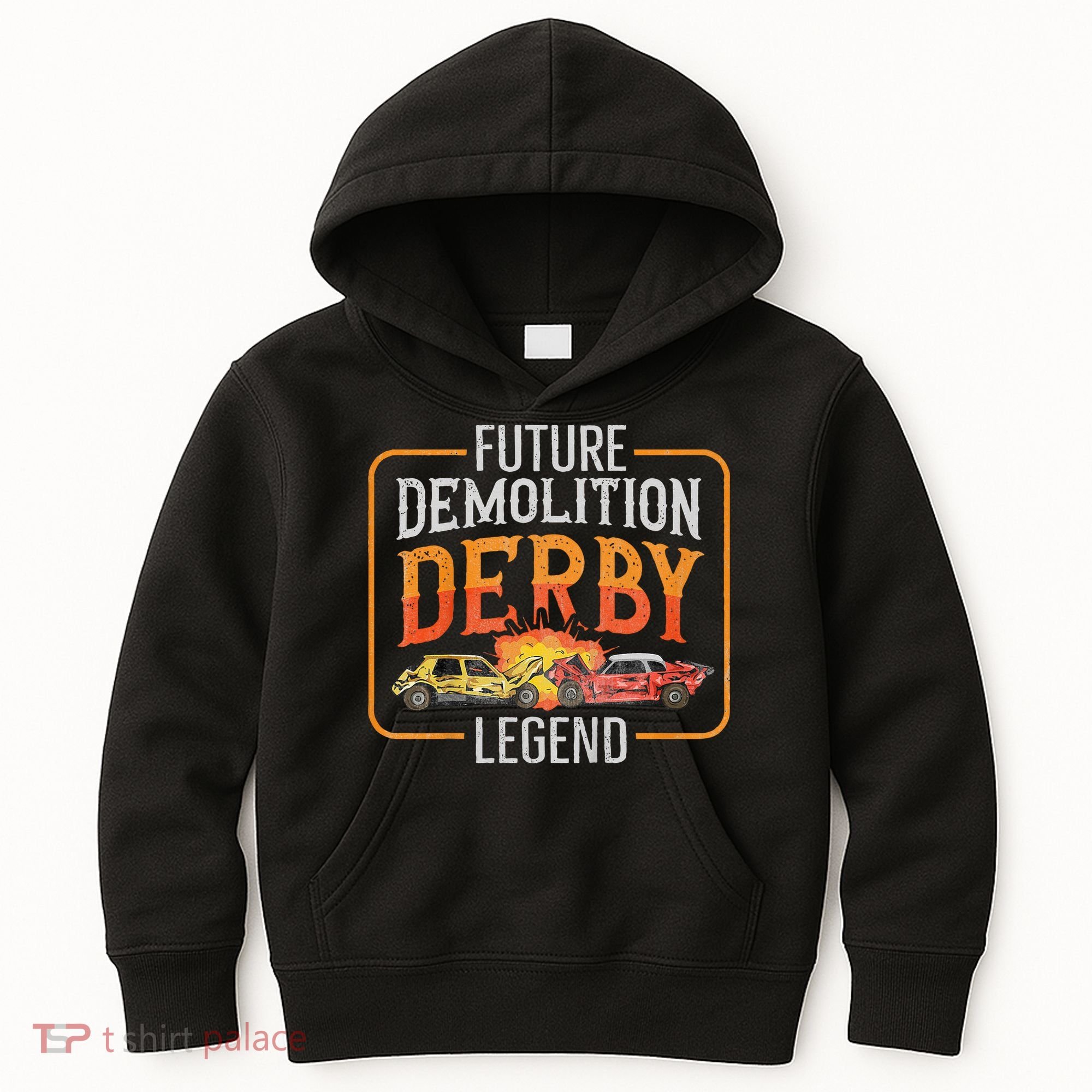 Demolition Derby Cars Quote For A Future Demo Derby Driver Kids Hoodie