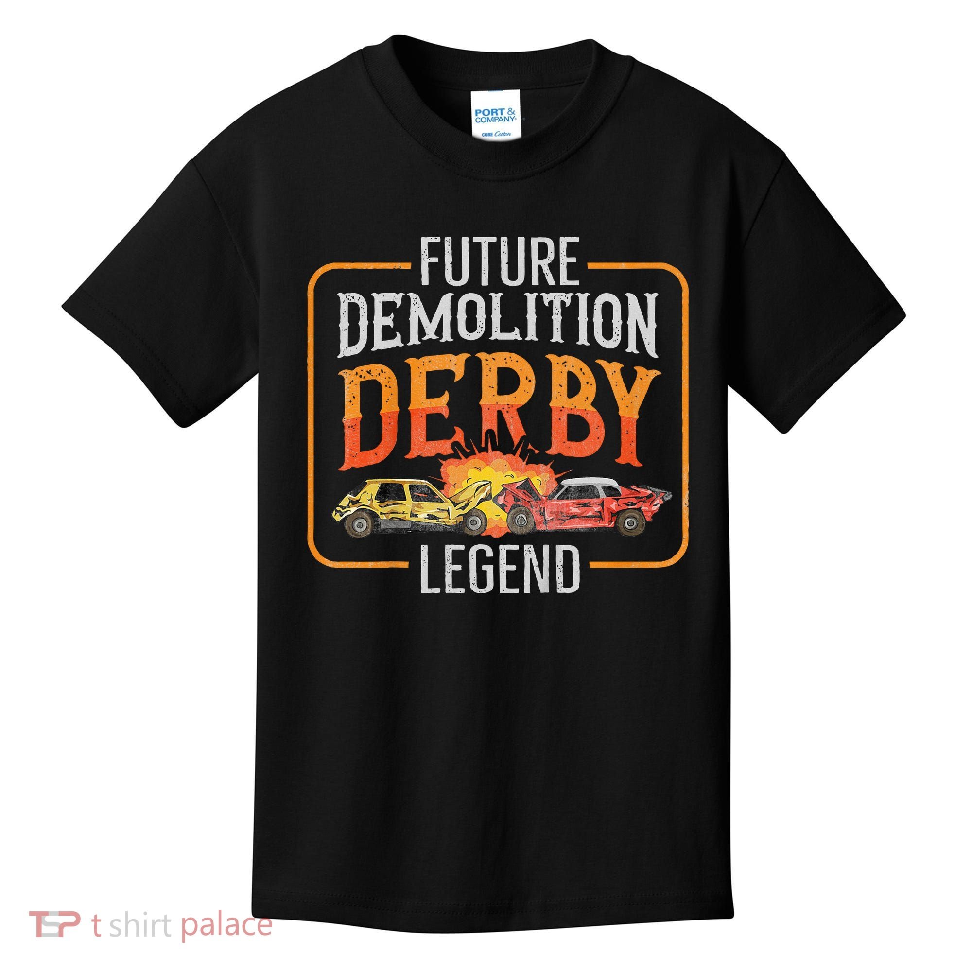 Demolition Derby Cars Quote For A Future Demo Derby Driver Kids T-Shirt