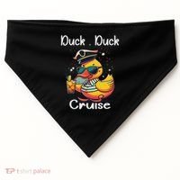 Duck Duck Cruise Funny Family Cruising Matching Squad USA-Made Doggie Bandana thumb 0