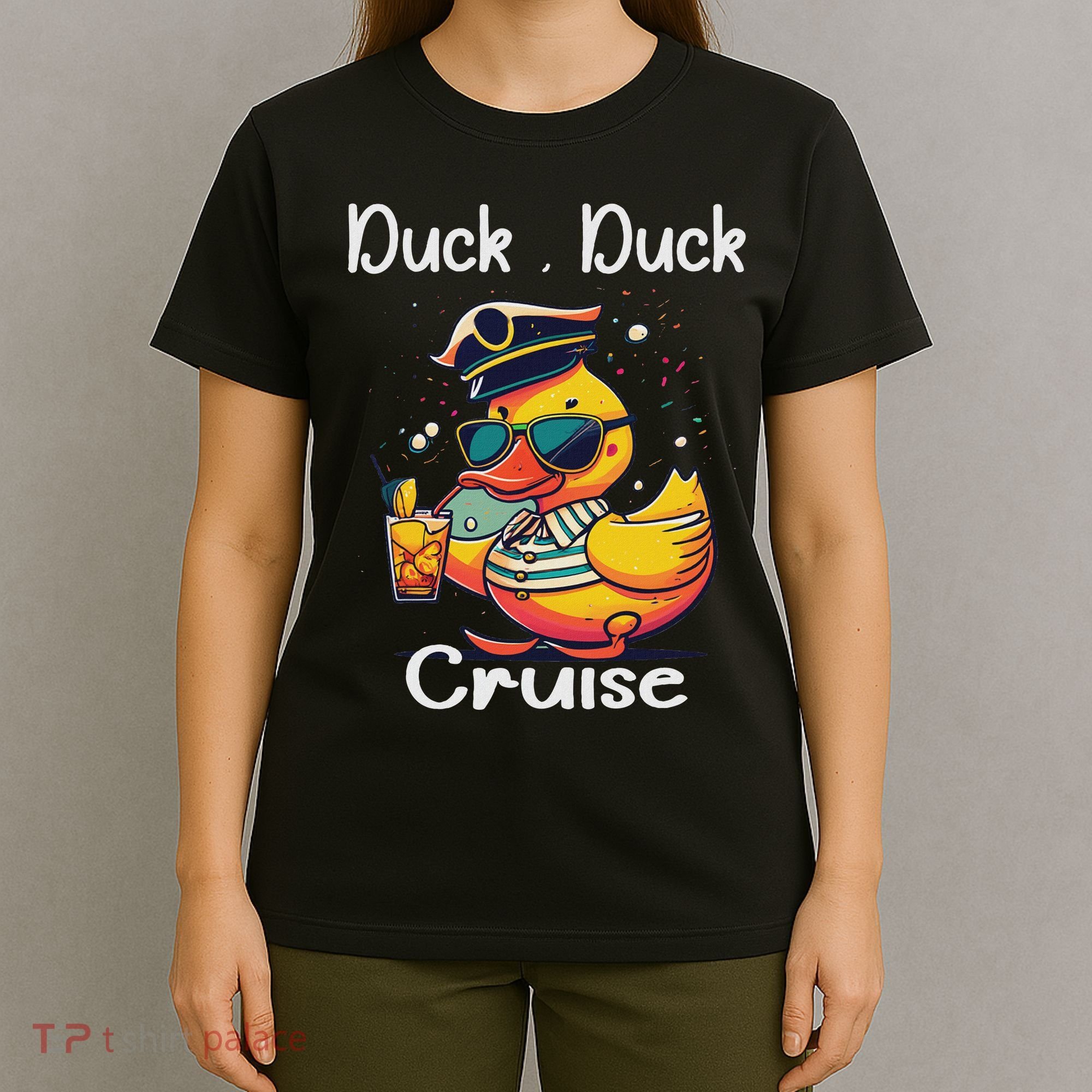 Duck Duck Cruise Funny Family Cruising Matching Squad T-Shirt
