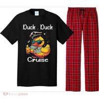 Duck Duck Cruise Funny Family Cruising Matching Squad Pajama Set thumb 0