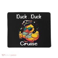 Duck Duck Cruise Funny Family Cruising Matching Squad Mousepad thumb 0