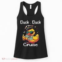 Duck Duck Cruise Funny Family Cruising Matching Squad Women's Tank Top thumb 0