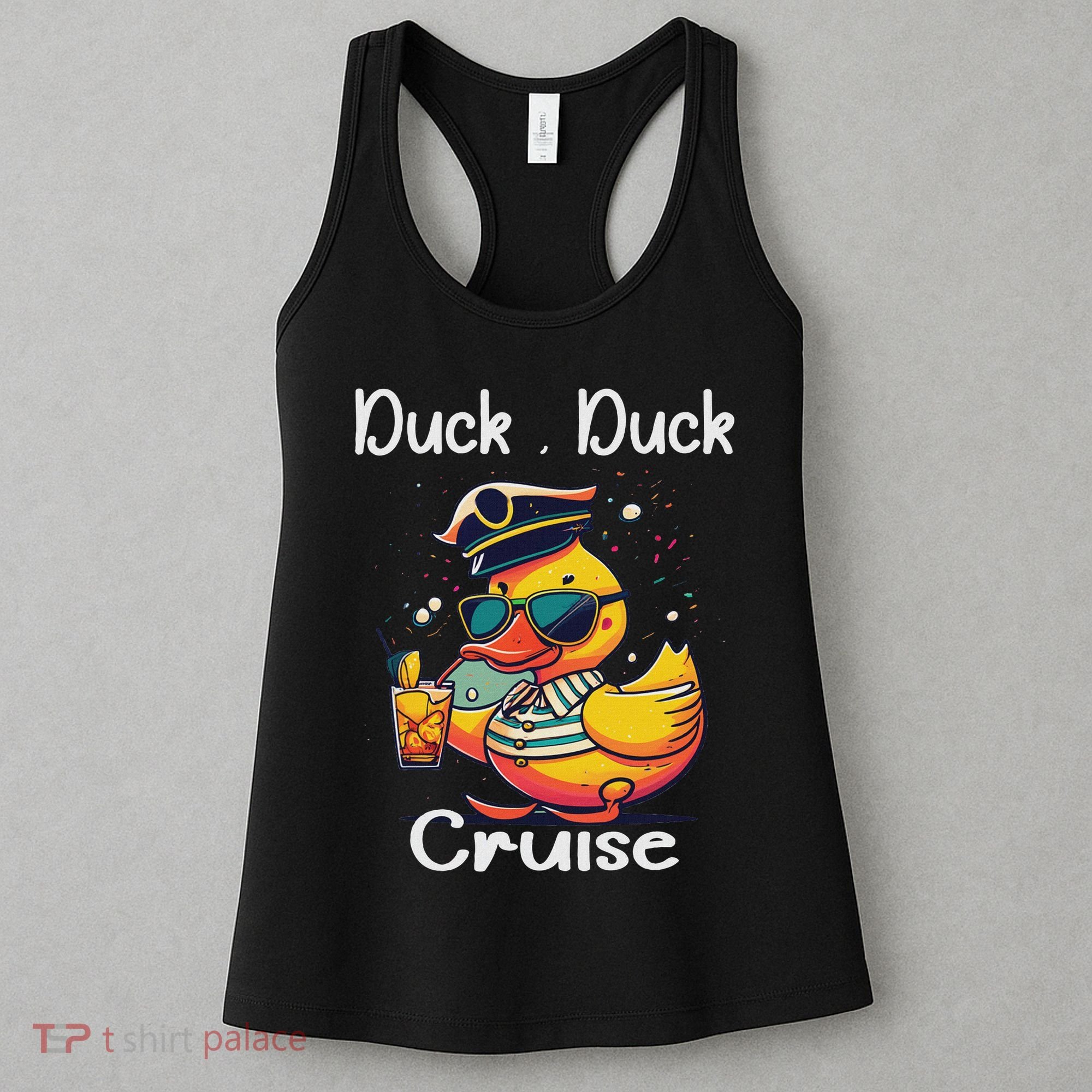 Duck Duck Cruise Funny Family Cruising Matching Squad Women's Tank Top