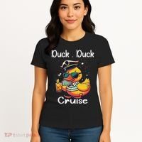 Duck Duck Cruise Funny Family Cruising Matching Squad Women's T-Shirt thumb 4