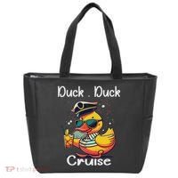 Duck Duck Cruise Funny Family Cruising Matching Squad Tote Bag thumb 0