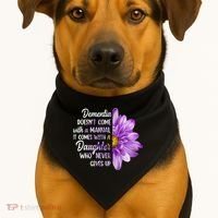 Dementia Doesn't Come With a Manual It Comes With a Daughter USA-Made Doggie Bandana thumb 1